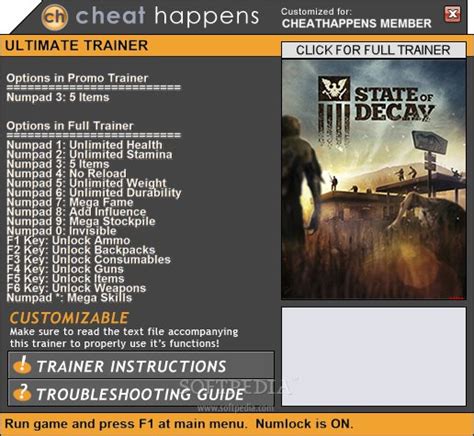 state of decay cheats|State of Decay: Year One Survival Edition – Cheats .